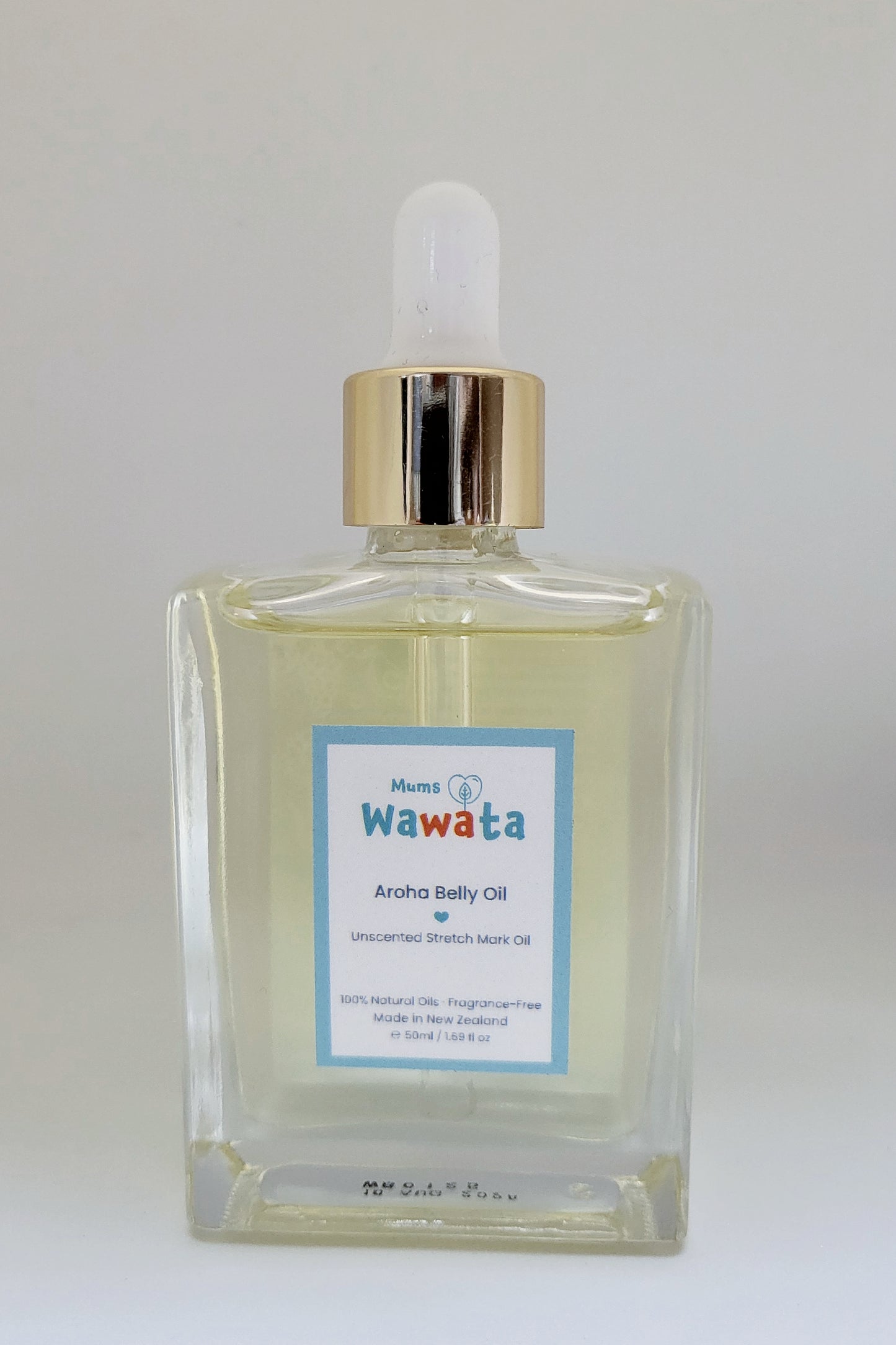 Wawata Mums Aroha Belly Oil - Unscented 50ml