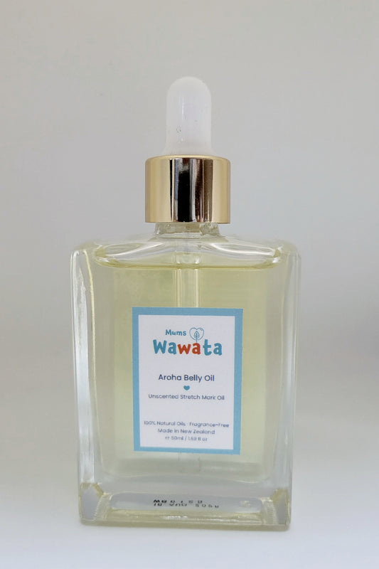 Wawata Mums Aroha Belly Oil - Unscented 50ml